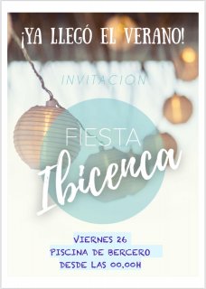 PISCINAS DE BERCERO.-Fiesta Ibicenca